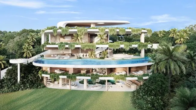 Ultra-Luxury 7-Bedroom Futuristic Triplex - Image 13