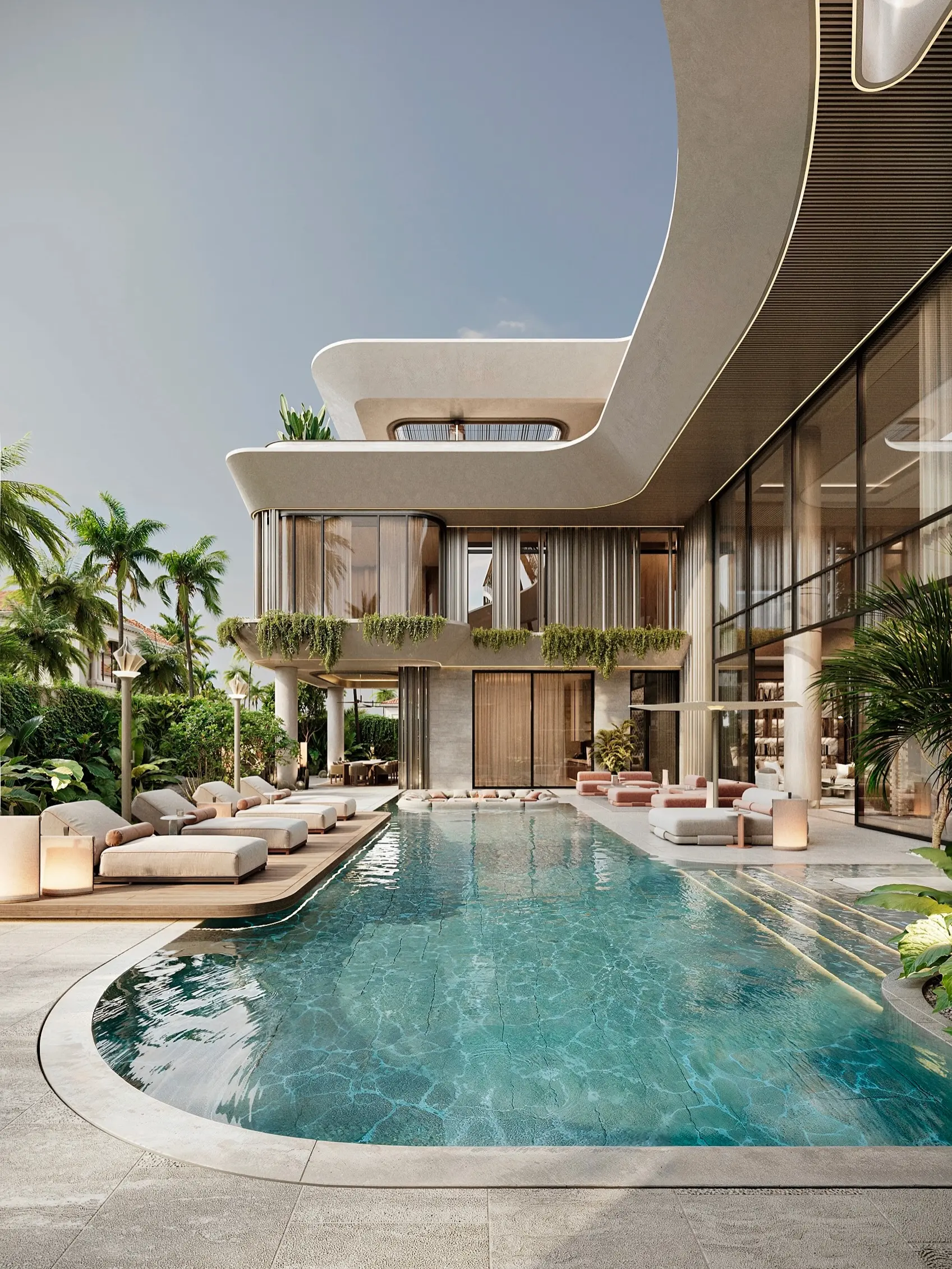 8-Bedroom Executive Triplex featuring Organic Curves & Private Grounds - Image 10