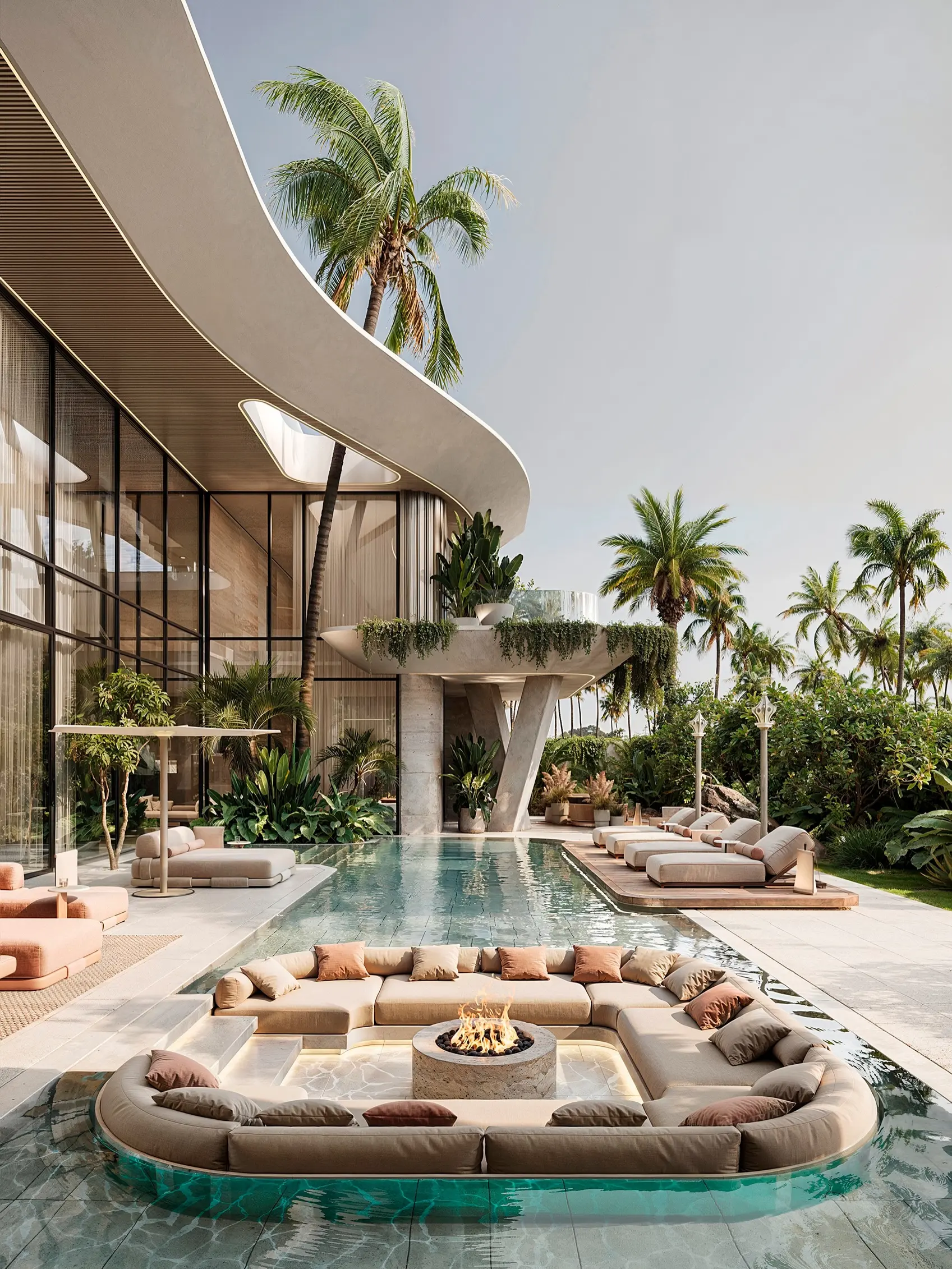 8-Bedroom Executive Triplex featuring Organic Curves & Private Grounds - Image 3