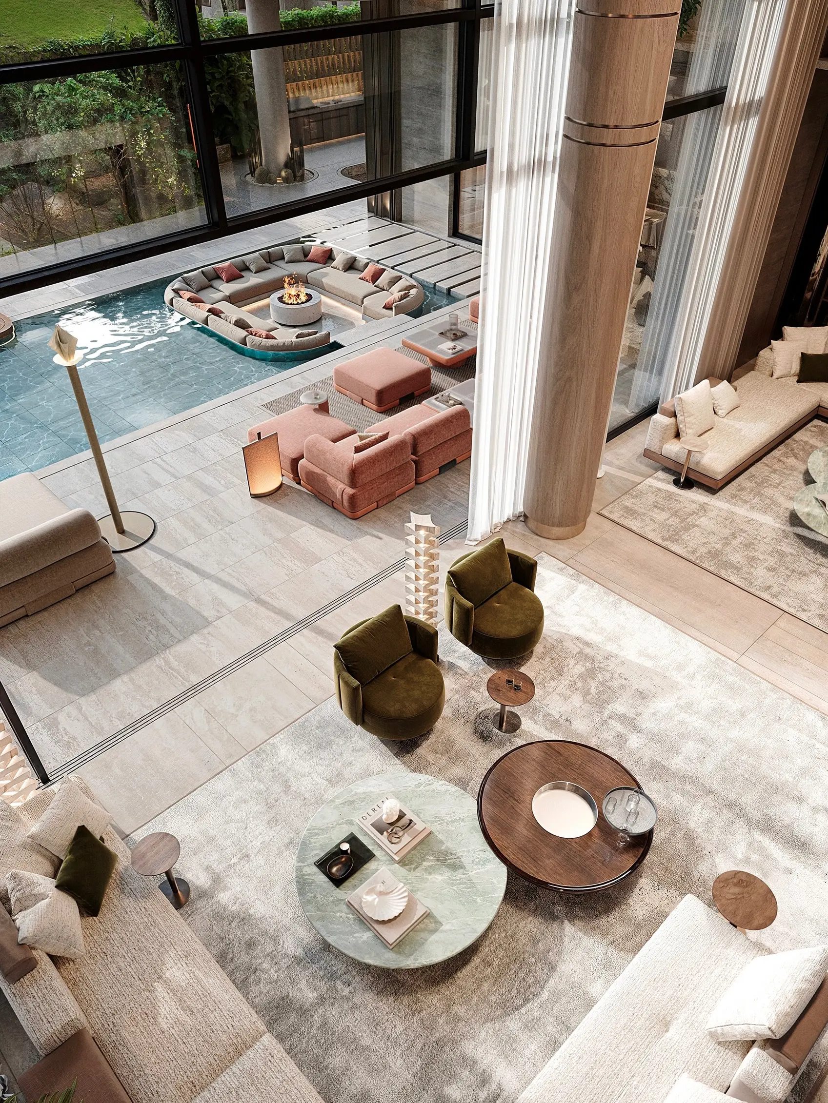 8-Bedroom Executive Triplex featuring Organic Curves & Private Grounds - Image 7