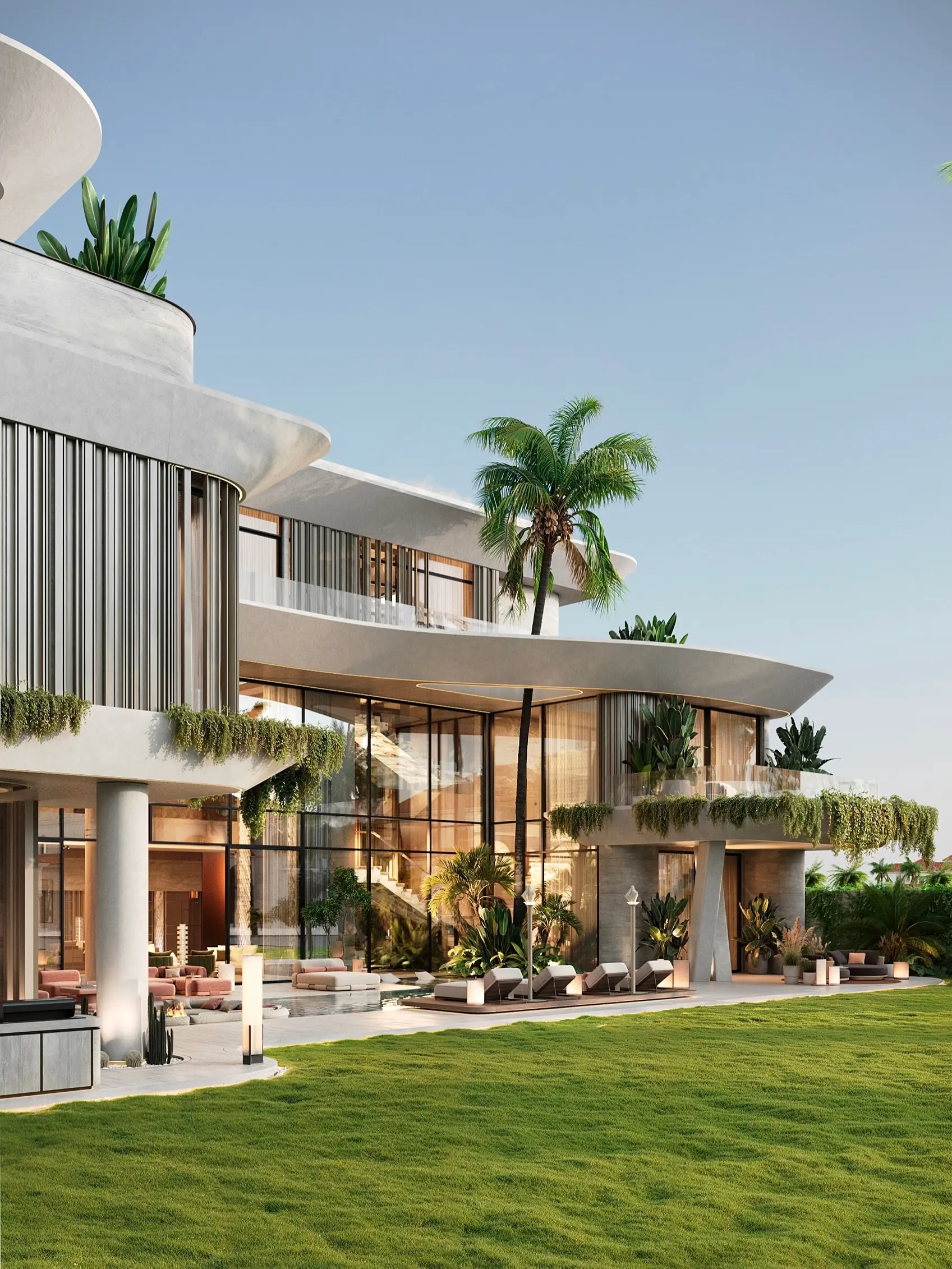 8-Bedroom Executive Triplex featuring Organic Curves & Private Grounds - Image 8