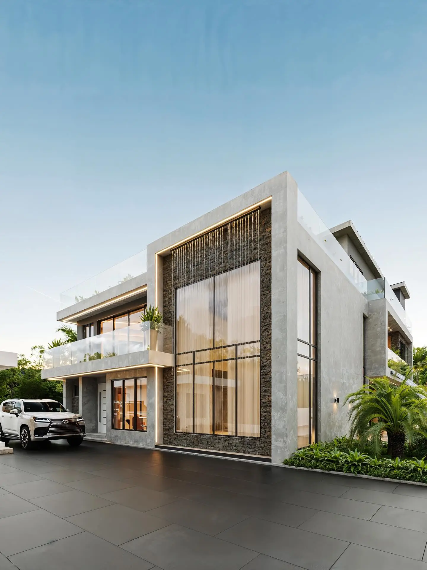 Ultra-Modern 6-Bedroom Triplex Mansion