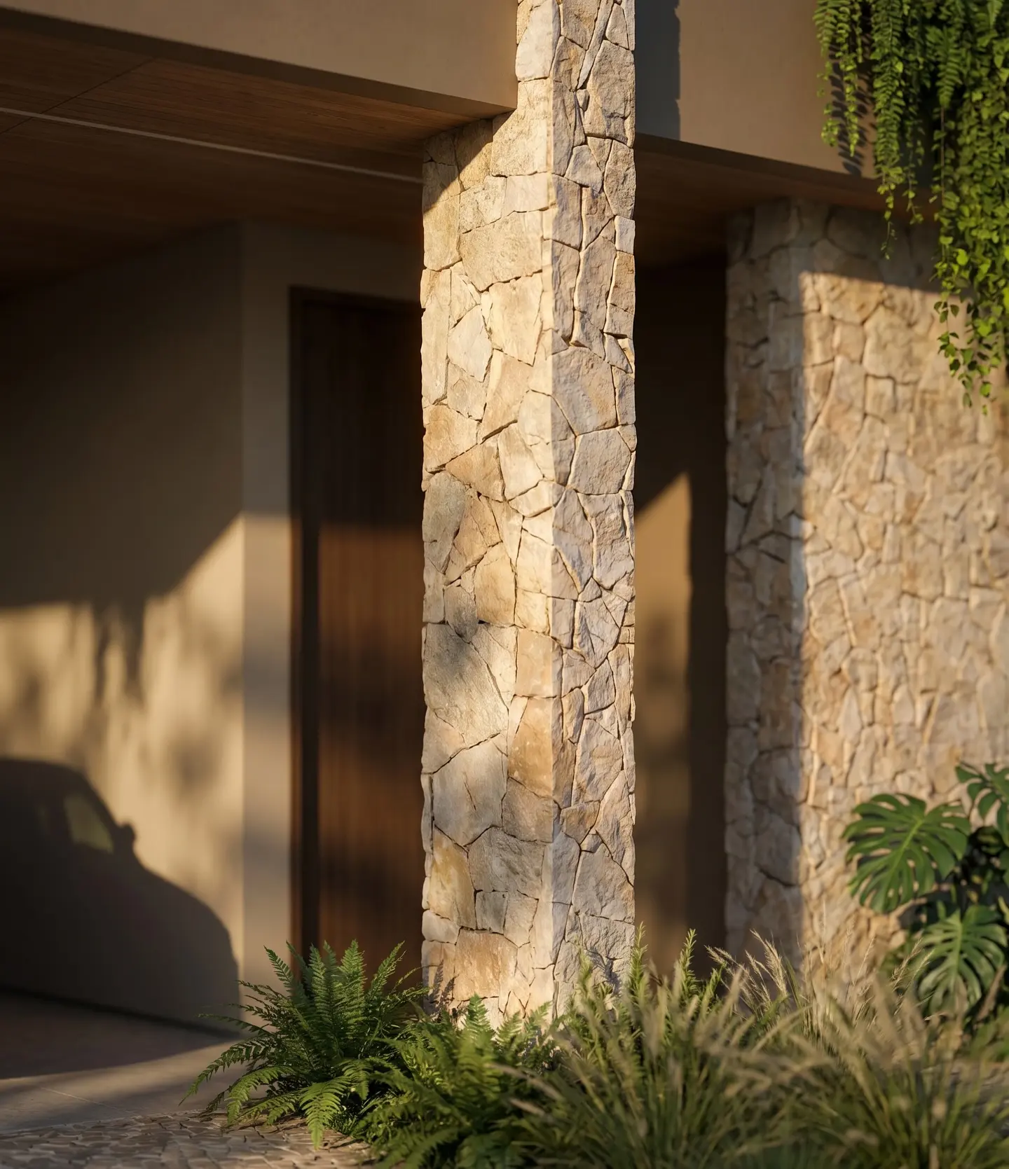 Contemporary 3-Bedroom Family Duplex with Tropical Greenery & Stone Finish - Image 5