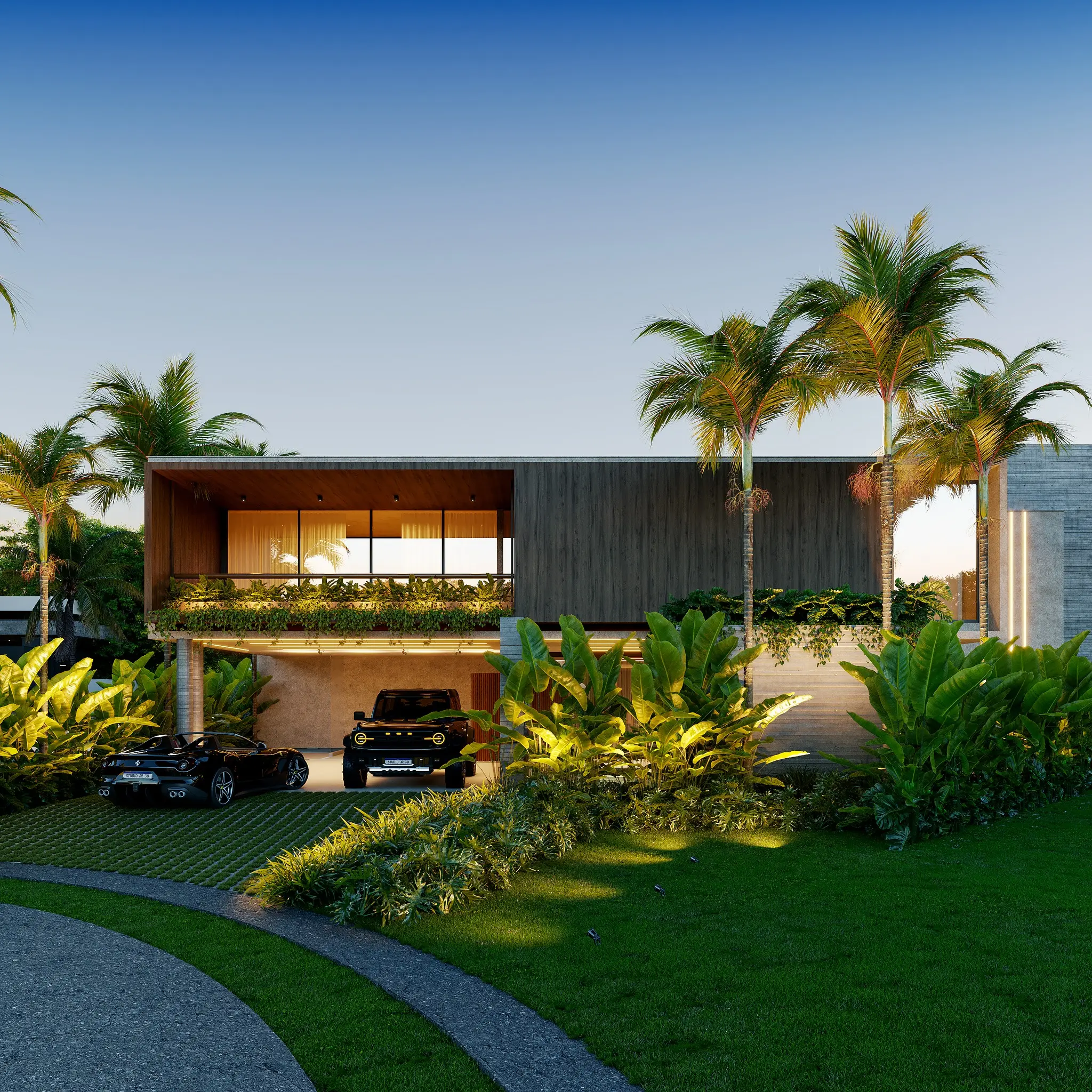 Eco-Luxury 5-Bedroom Masterpiece with Indoor Waterfall & Lush Gardens - Image 3