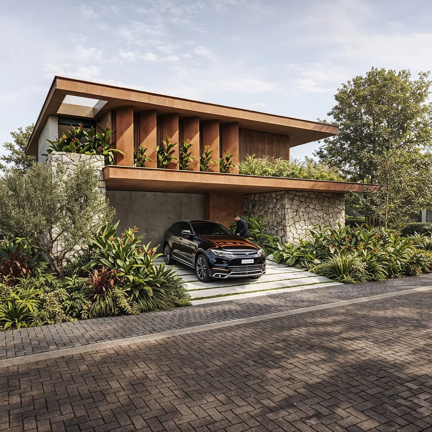 5-Bedroom Eco-Luxury Duplex with Tropical Gardens