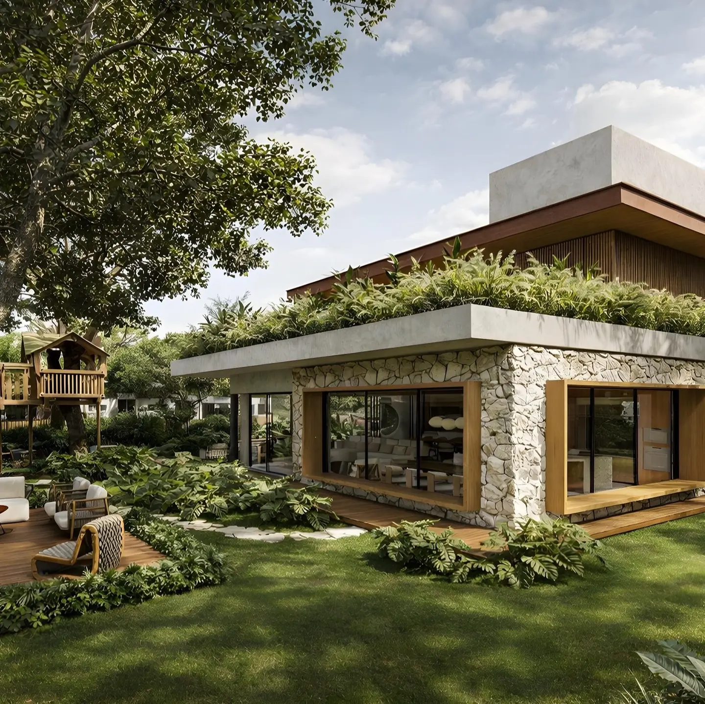 5-Bedroom Eco-Luxury Duplex with Tropical Gardens - Image 2