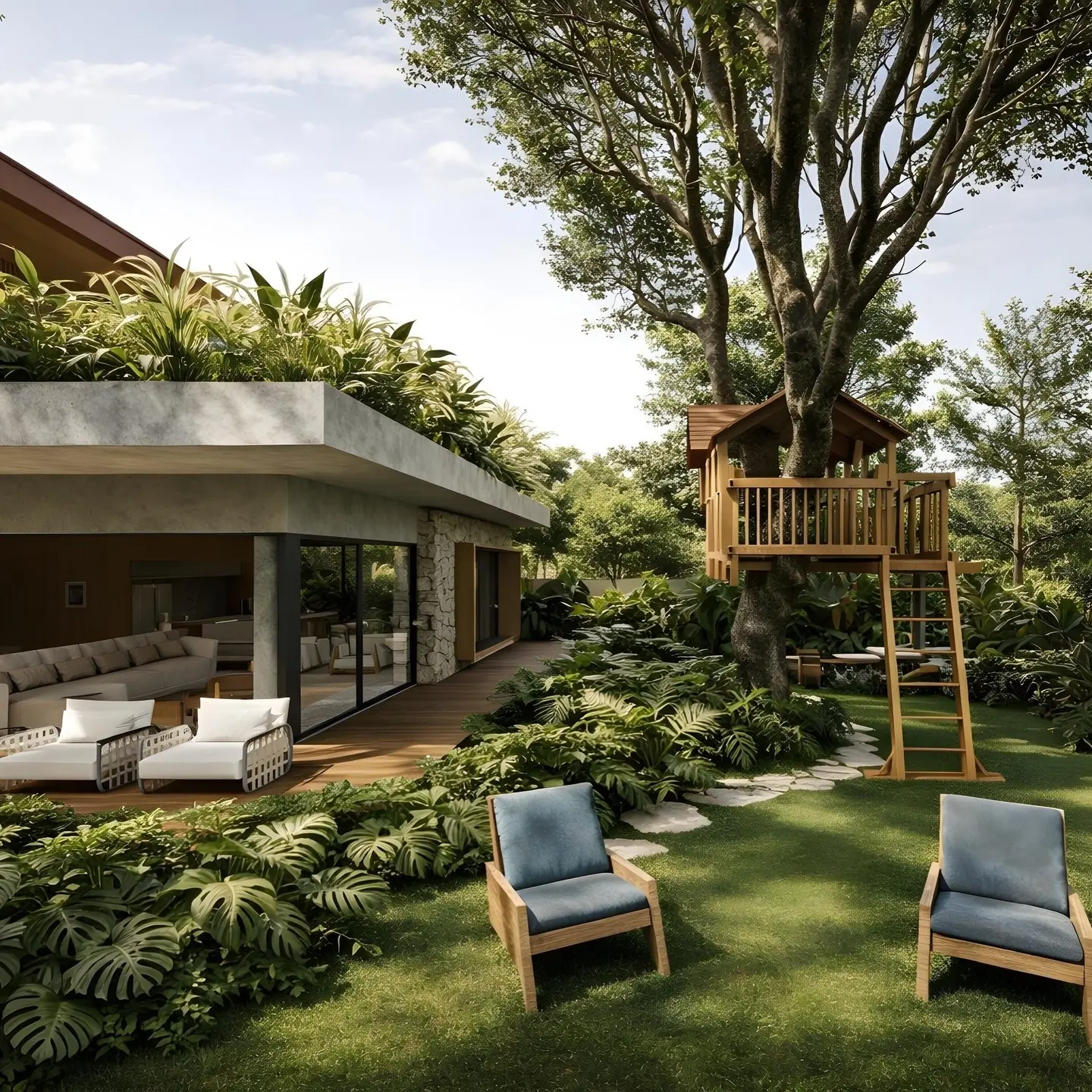5-Bedroom Eco-Luxury Duplex with Tropical Gardens - Image 7