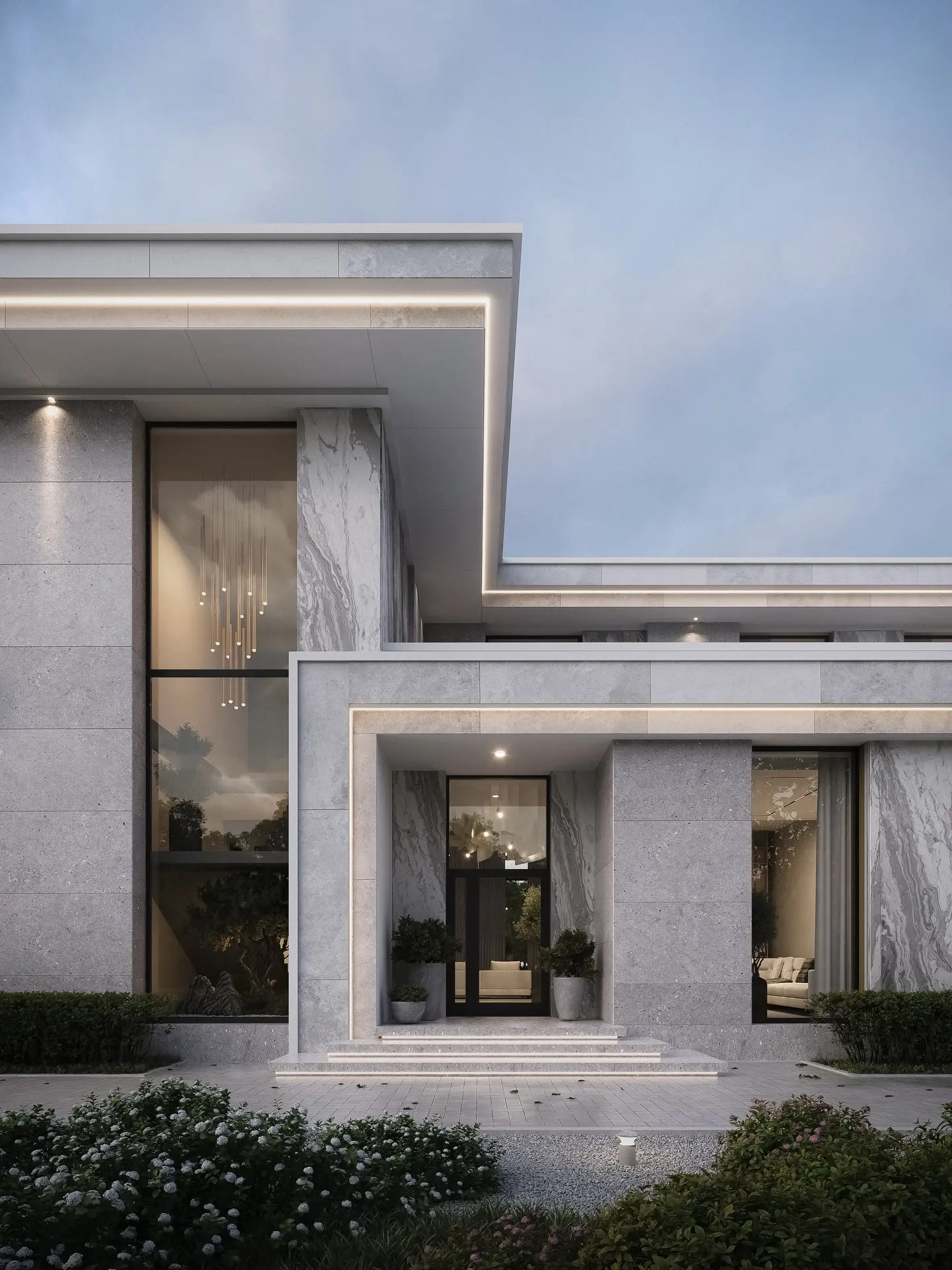 6-Bedroom Architectural Marvel with Lush Gardens & Infinity Pool - Image 2