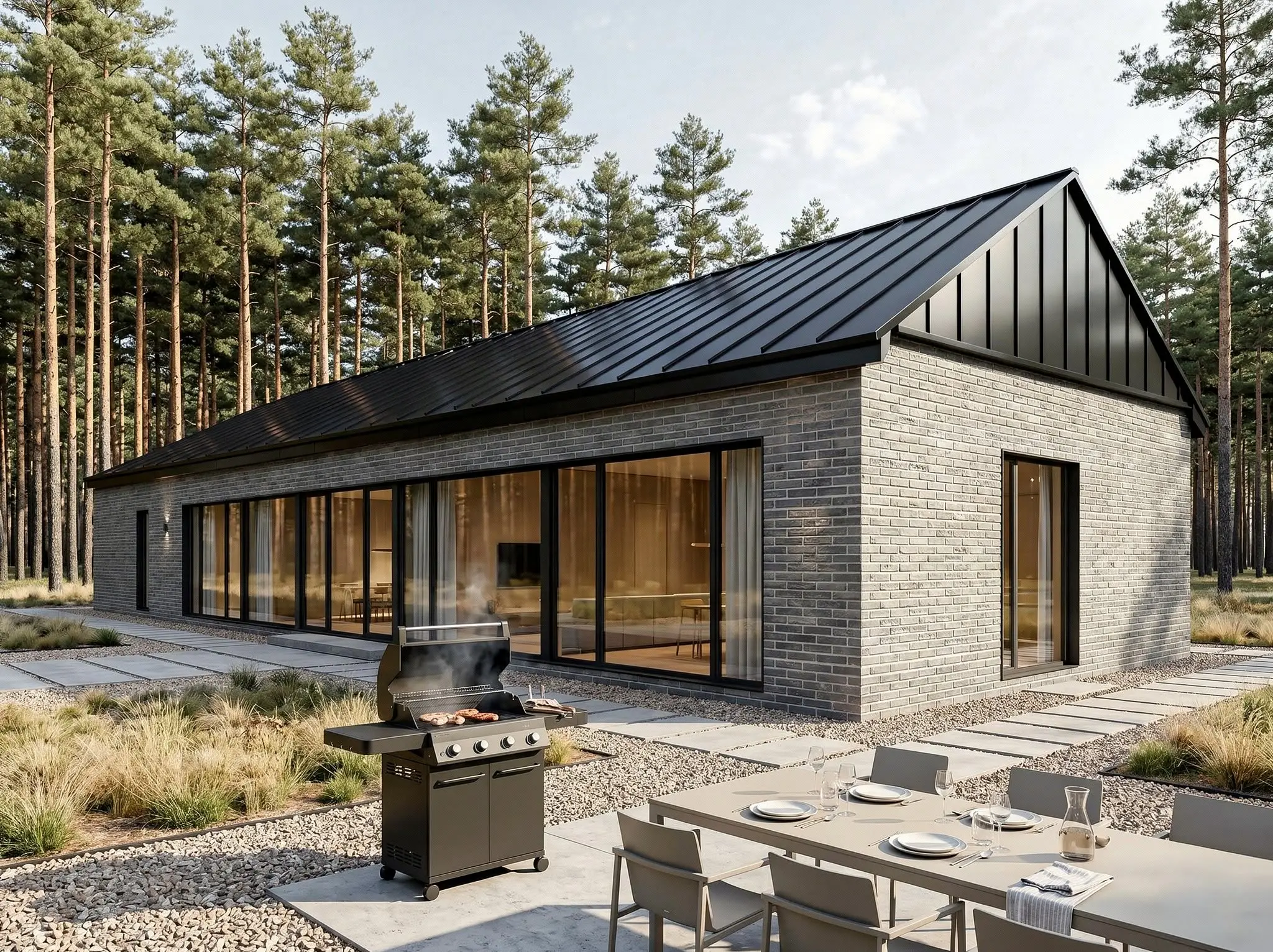 2-Bedroom Family Cabin with Expansive Glass & Outdoor Patio - Image 7