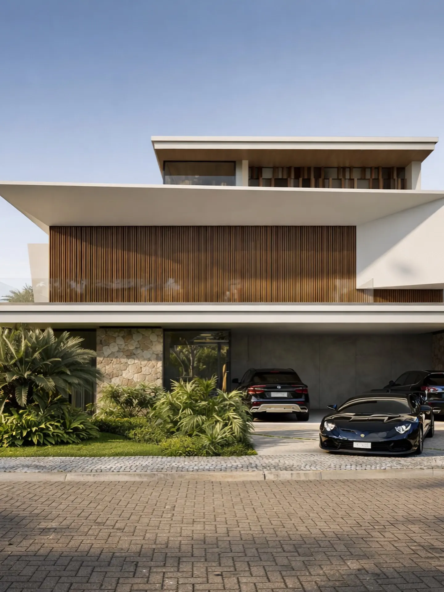 Luxury 5-Bedroom Eco-Triplex with Signature Stone & Timber Design - Image 3