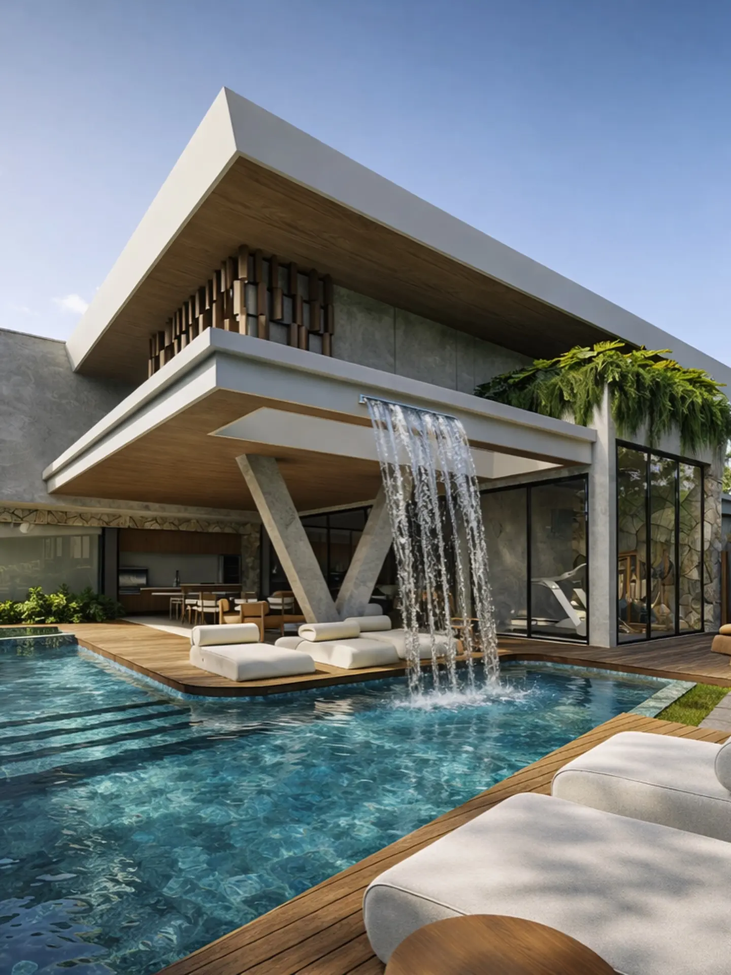 Luxury 5-Bedroom Eco-Triplex with Signature Stone & Timber Design - Image 4