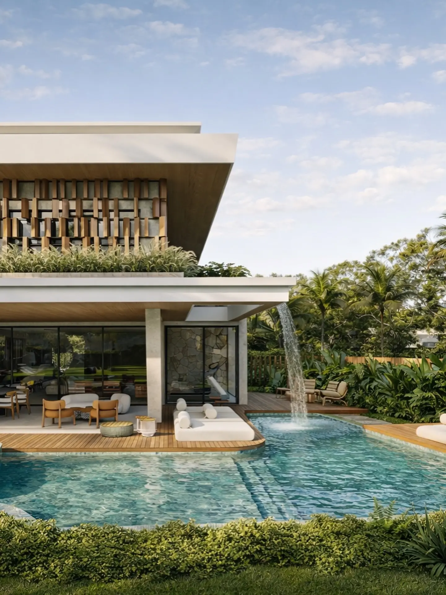 Luxury 5-Bedroom Eco-Triplex with Signature Stone & Timber Design - Image 7