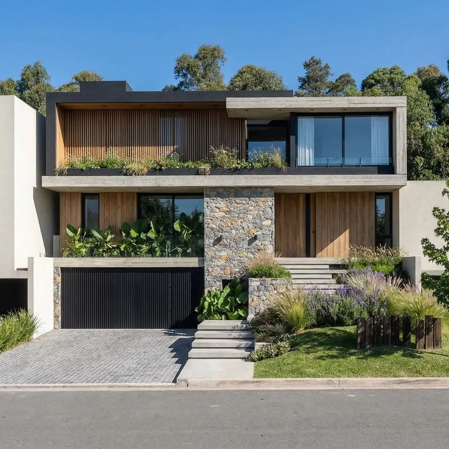 5-Bedroom Modern Duplex with Designer Landscaping & Secure Garage