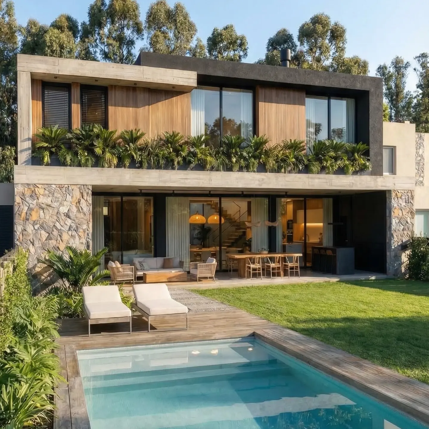 5-Bedroom Modern Duplex with Designer Landscaping & Secure Garage - Image 2