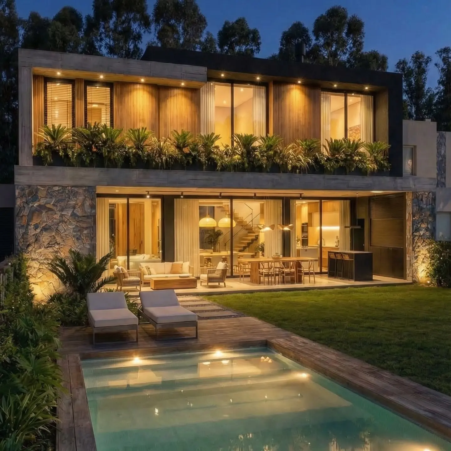 5-Bedroom Modern Duplex with Designer Landscaping & Secure Garage - Image 4