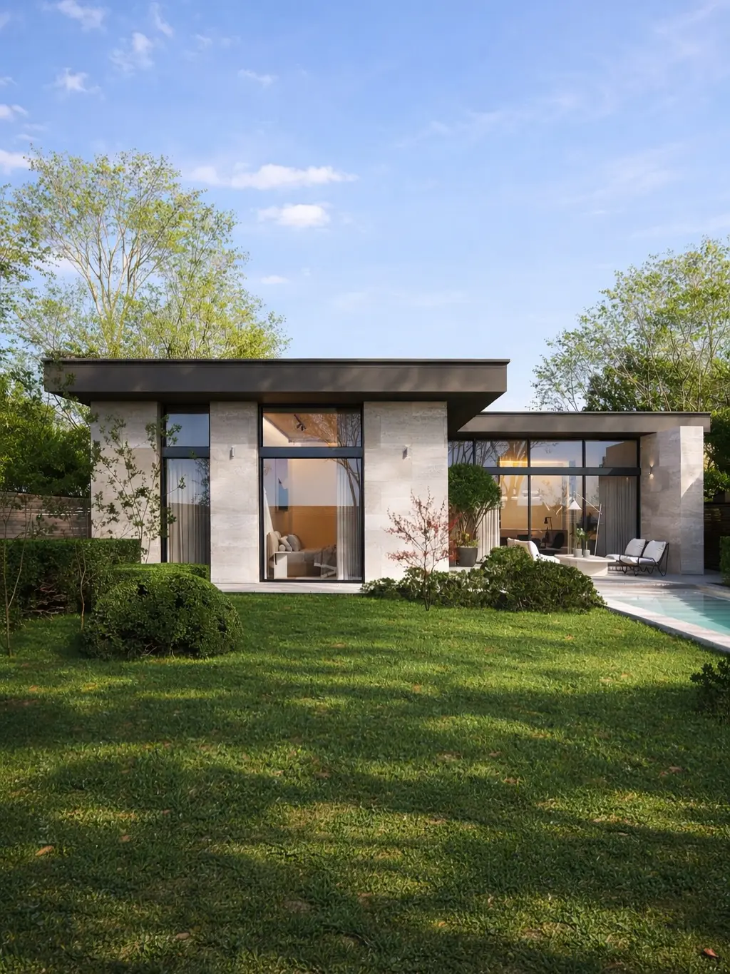 3-Bedroom Family Retreat with Floor-to-Ceiling Glass Walls