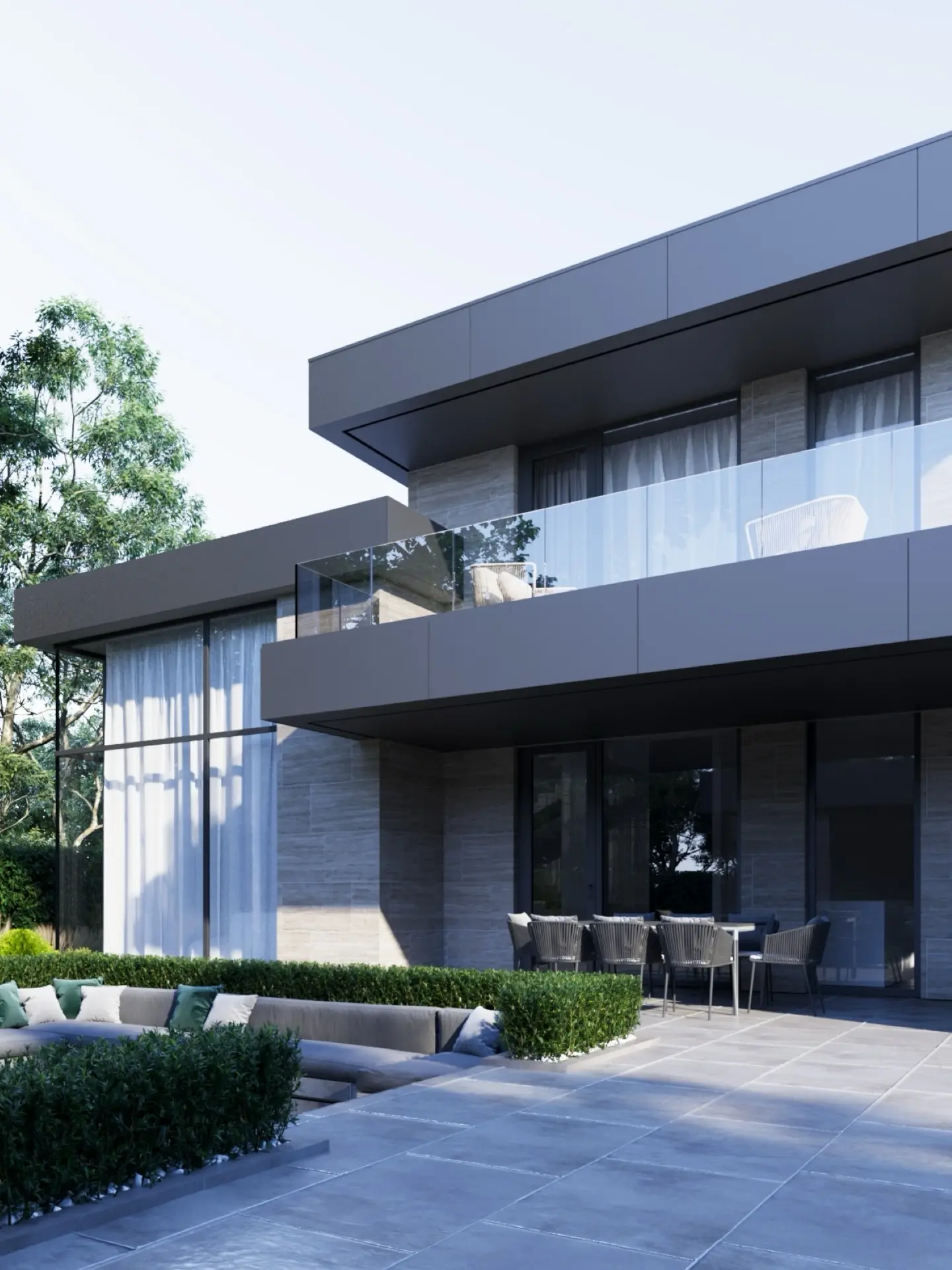 4-Bedroom Duplex with Private Terrace & Sleek Stone Finish - Image 2