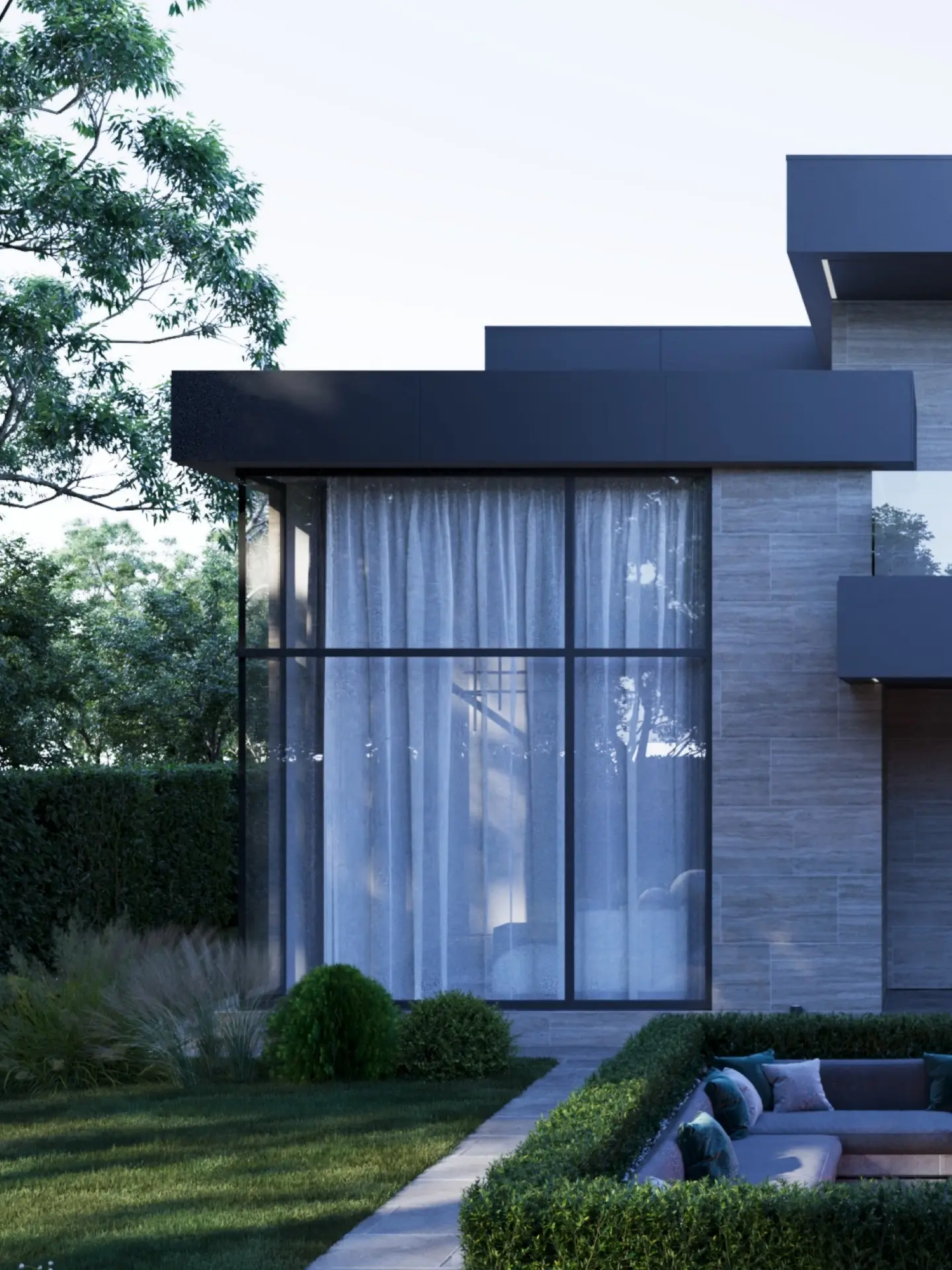 4-Bedroom Duplex with Private Terrace & Sleek Stone Finish - Image 4