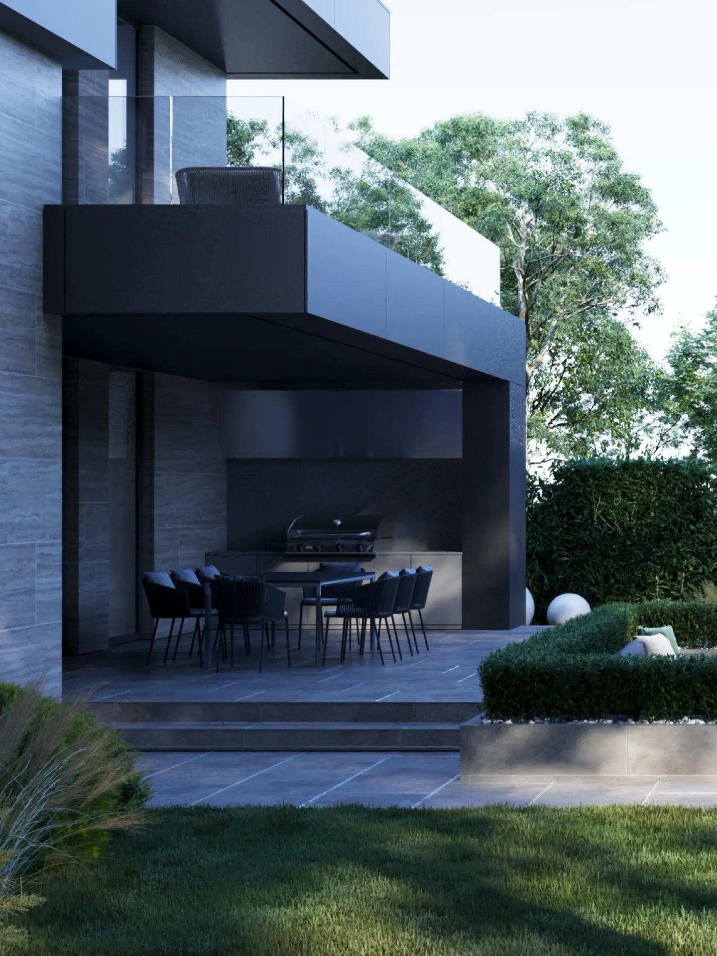 4-Bedroom Duplex with Private Terrace & Sleek Stone Finish - Image 9